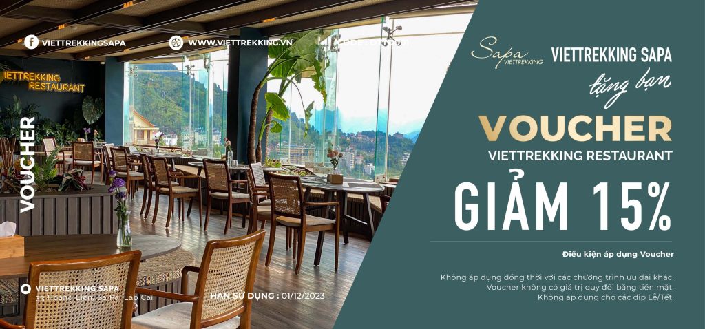 Voucher ưu đãi 15% tại nhà hàng Viettrekking Cuisine 